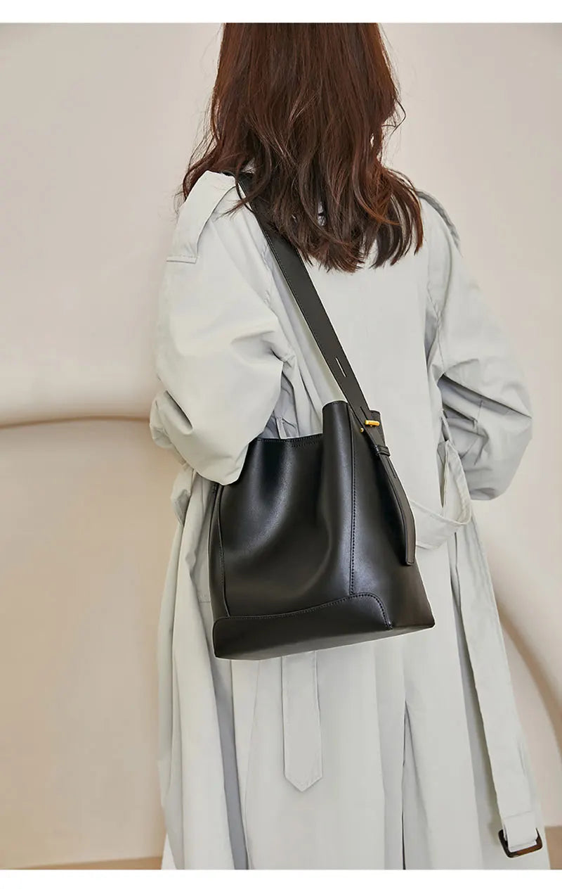 Sac bandoulière en cuir - NOÉLLE