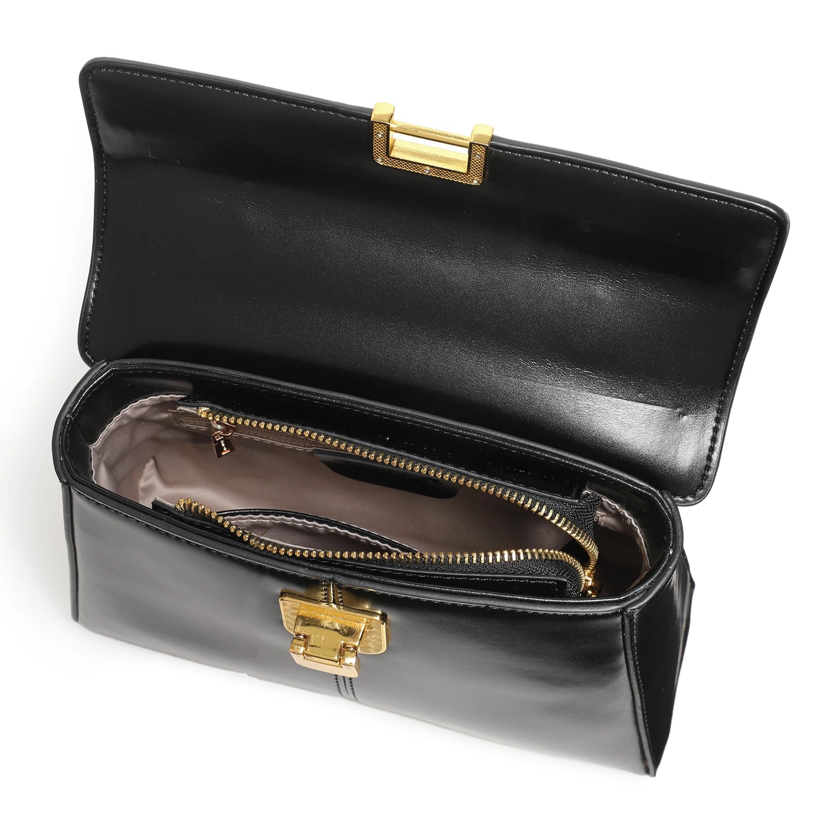 Classic Top-Handle Leather Bag - MARILYN
