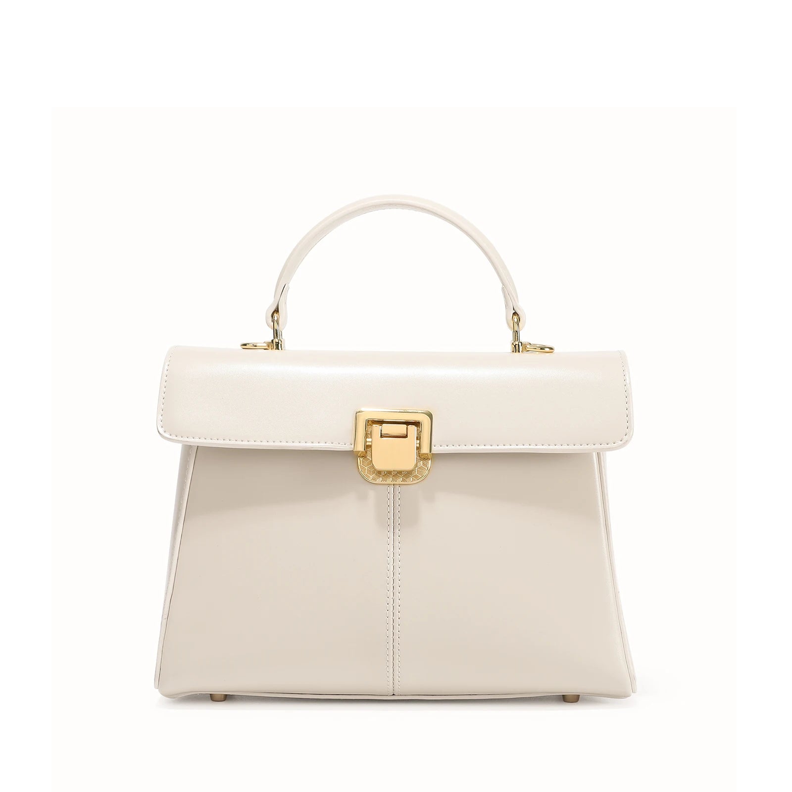 Classic Top-Handle Leather Bag - MARILYN