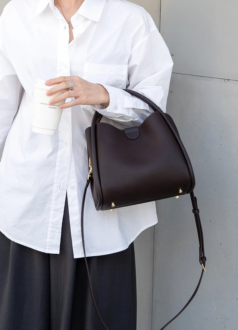 Sac à bandoulière en cuir - SIENNE