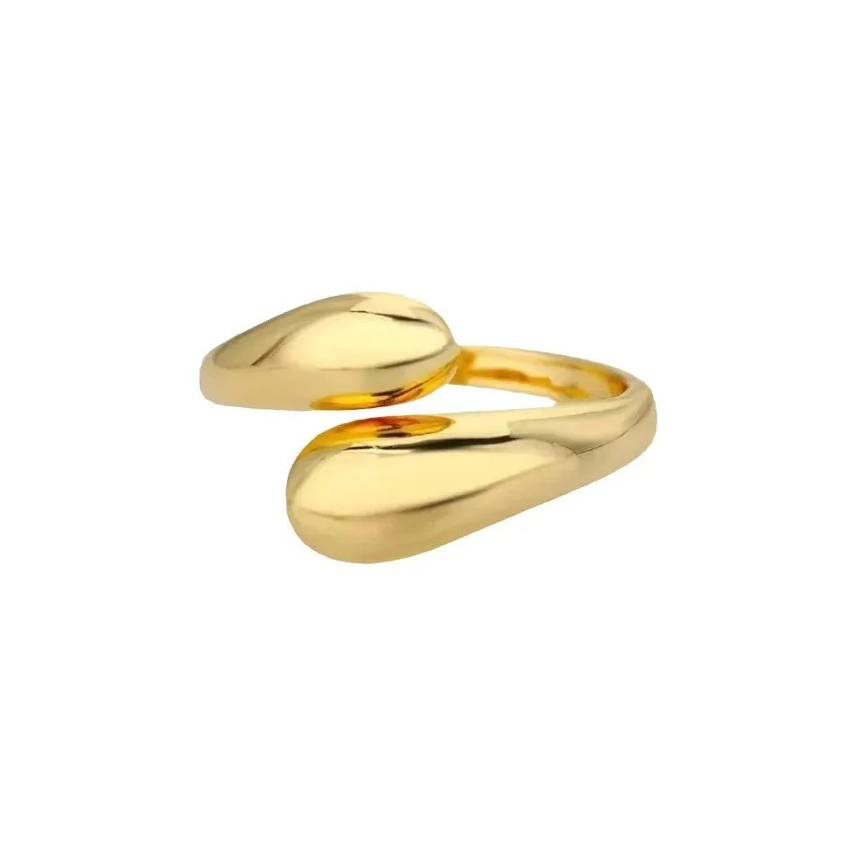 Double Ball Gold Ring - AMARA