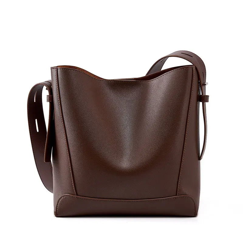 Leather Shoulder Bag - NOÉLLE