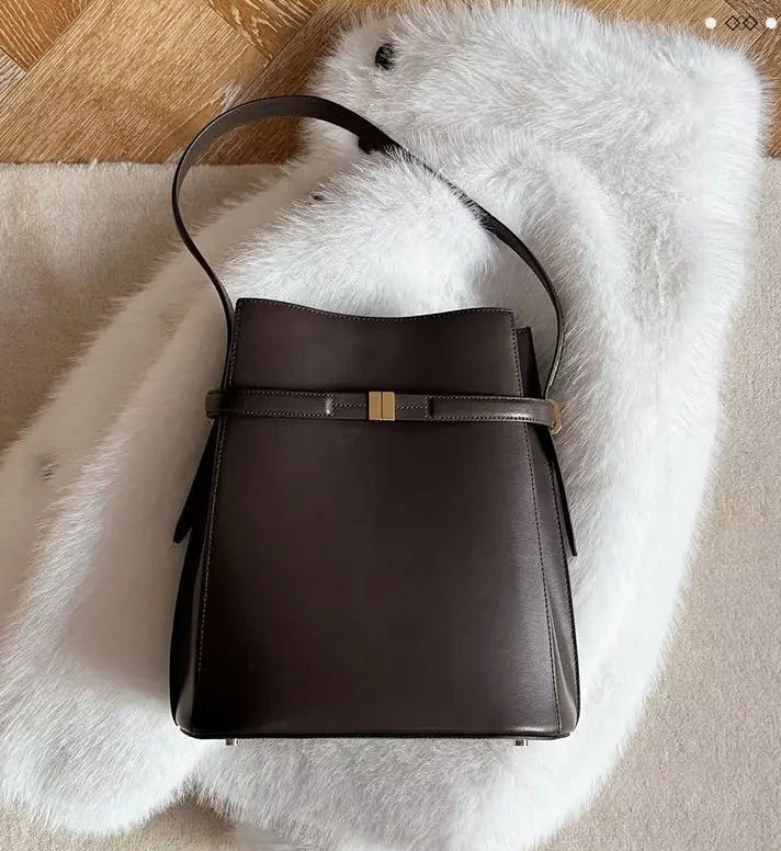 Leather Shoulder Bag - ELOISE