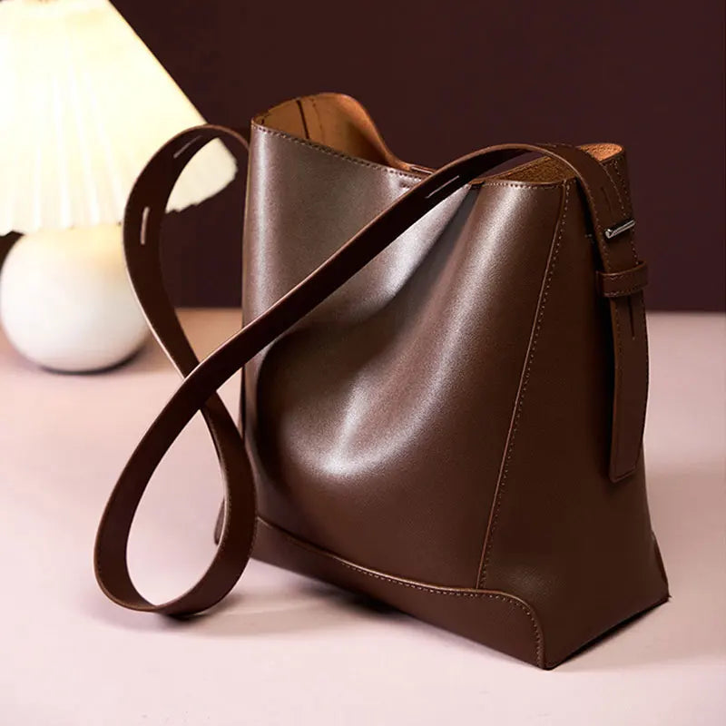 Sac bandoulière en cuir - NOÉLLE