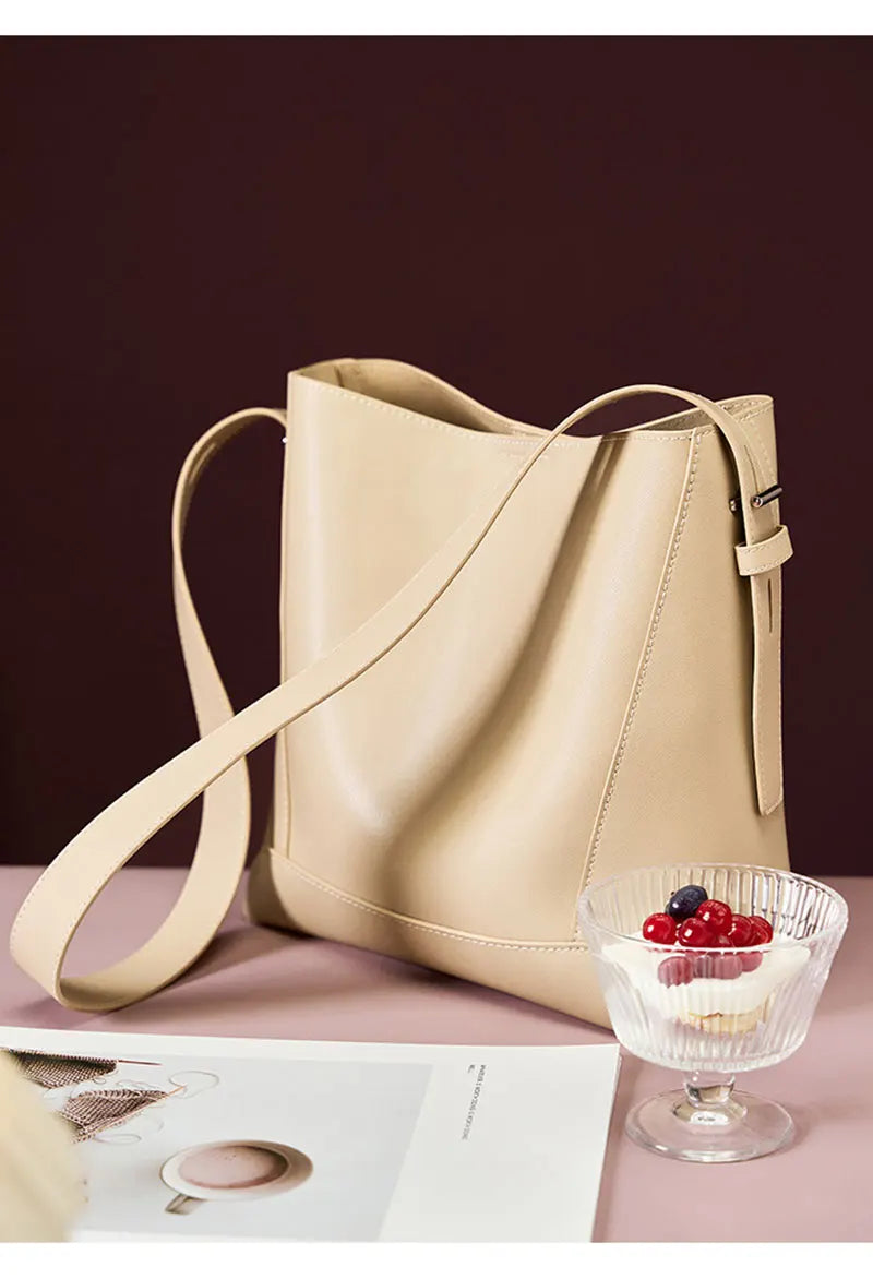 Sac bandoulière en cuir - NOÉLLE